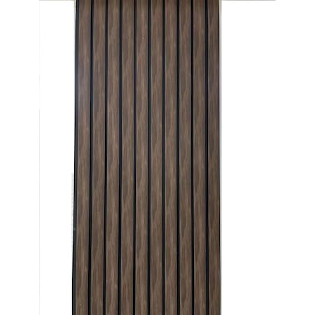 Ejoy Acoustic Vinyl Wall Cladding Siding Panel, 94.5 in. x 4.8 in. x 0.5 in., 4PK VWC_S055